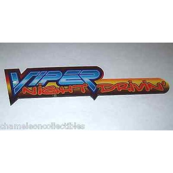 Viper Night Drivin Pinball Machine Promo Keychain Plastic Original Vintage - Picture 1 of 1
